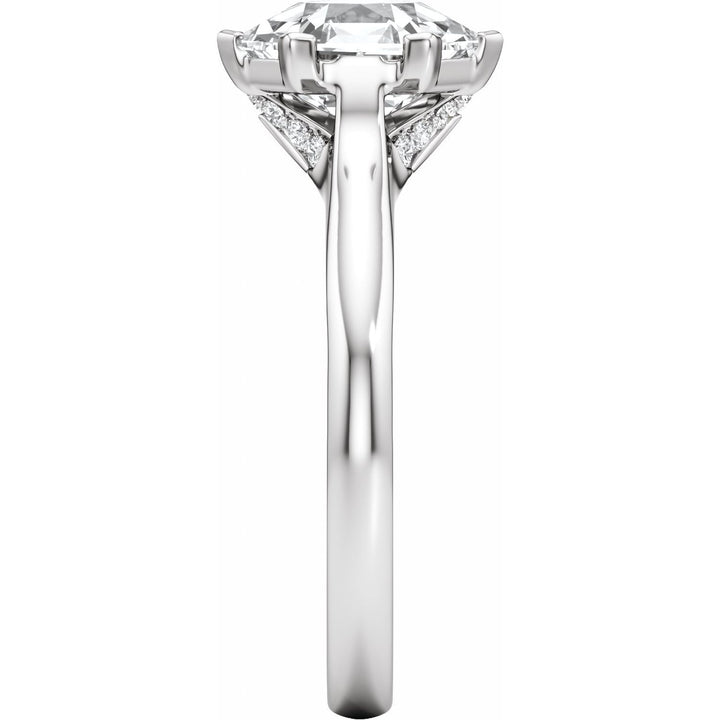 14K Gold 1 1/6-3 1/5 Carat Luxury Lab-Grown Diamond Accented Engagement Ring