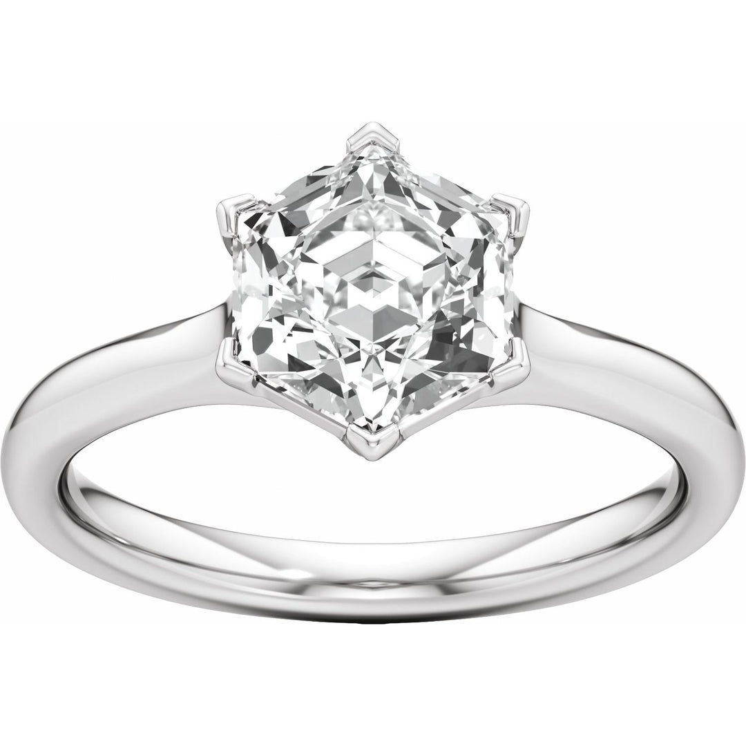 14K Gold 1 1/6-3 1/5 Carat Luxury Lab-Grown Diamond Accented Engagement Ring