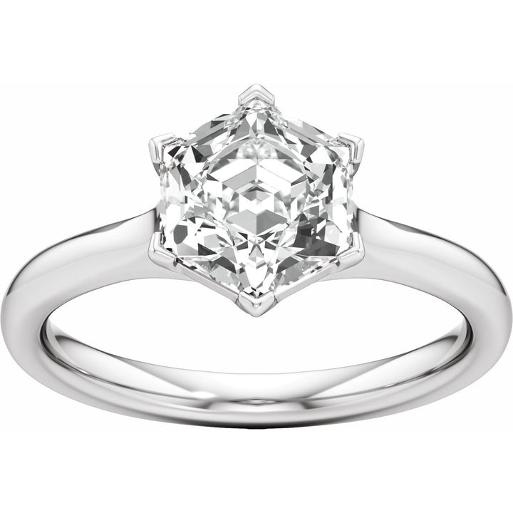 14K Gold 1 1/6-3 1/5 Carat Luxury Lab-Grown Diamond Accented Engagement Ring