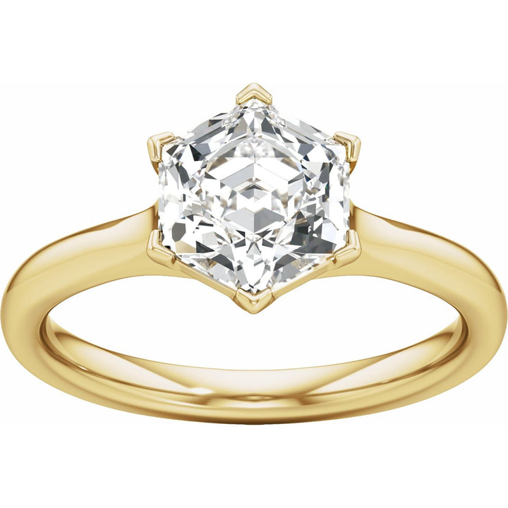 14K Gold 1 1/6-3 1/5 Carat Luxury Lab-Grown Diamond Accented Engagement Ring