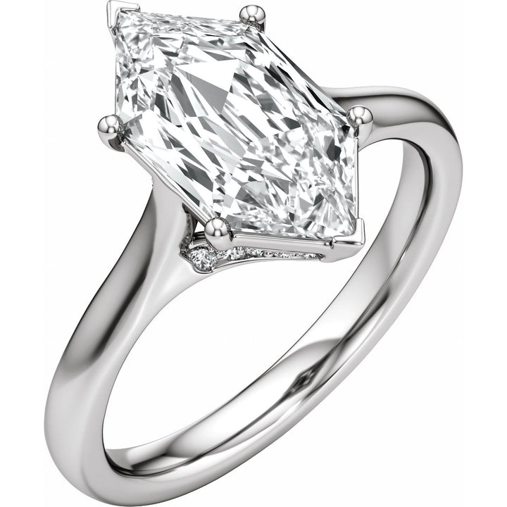 14K Gold 1 1/6-3 1/5 Carat Luxury Lab-Grown Diamond Accented Engagement Ring