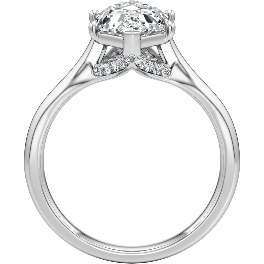 14K Gold 1 1/6-3 1/5 Carat Luxury Lab-Grown Diamond Accented Engagement Ring