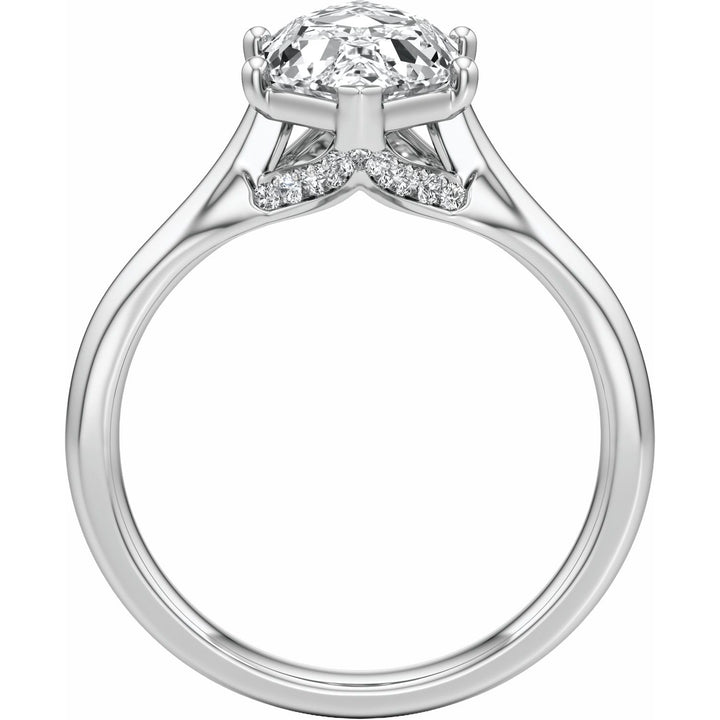 14K Gold 1 1/6-3 1/5 Carat Luxury Lab-Grown Diamond Accented Engagement Ring