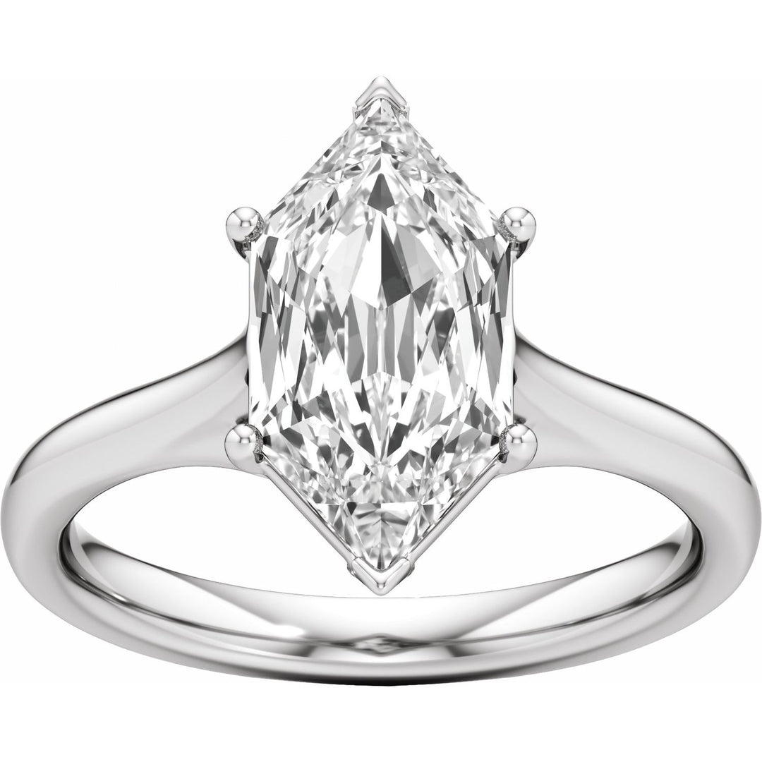 14K Gold 1 1/6-3 1/5 Carat Luxury Lab-Grown Diamond Accented Engagement Ring