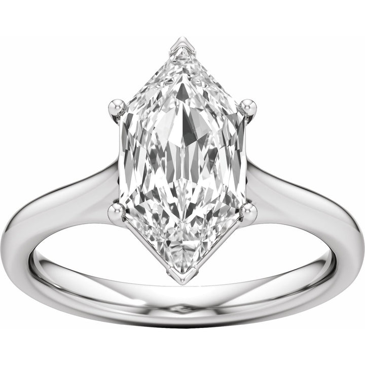 14K Gold 1 1/6-3 1/5 Carat Luxury Lab-Grown Diamond Accented Engagement Ring