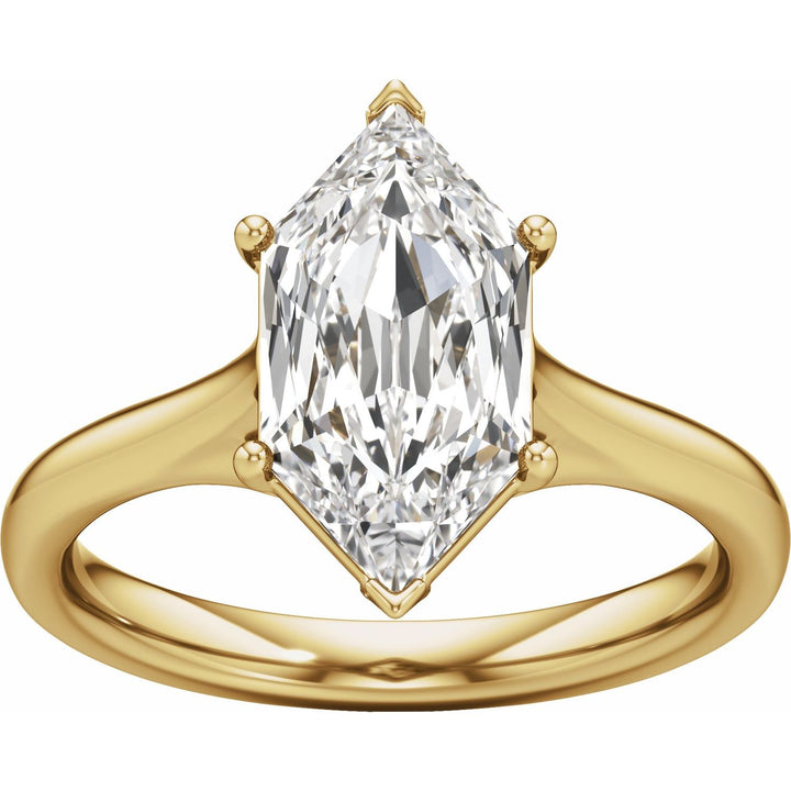 14K Gold 1 1/6-3 1/5 Carat Luxury Lab-Grown Diamond Accented Engagement Ring