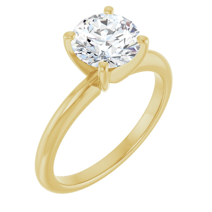 14K Gold 3/4-2 1/2 Carat Luxury Lab-Grown Diamond Engagement Ring