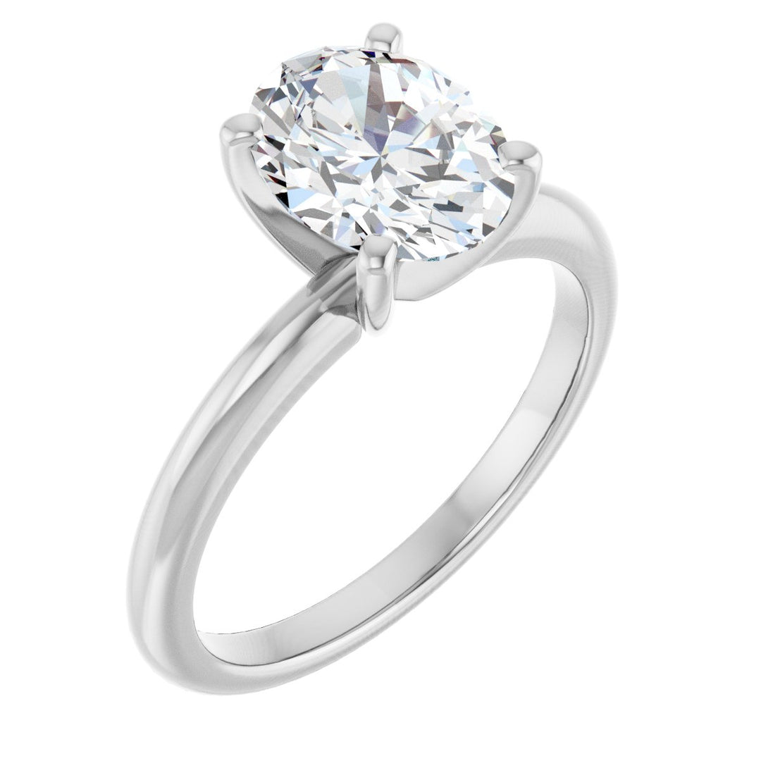 14K Gold 3/4-2 1/2 Carat Luxury Lab-Grown Diamond Engagement Ring