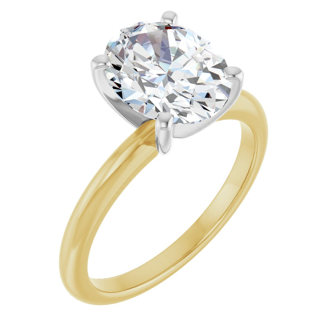 14K Gold 3/4-2 1/2 Carat Luxury Lab-Grown Diamond Engagement Ring