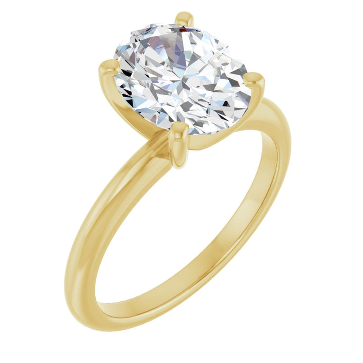 14K Gold 3/4-2 1/2 Carat Luxury Lab-Grown Diamond Engagement Ring