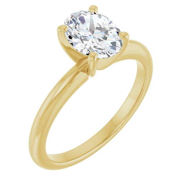 14K Gold 3/4-2 1/2 Carat Luxury Lab-Grown Diamond Engagement Ring