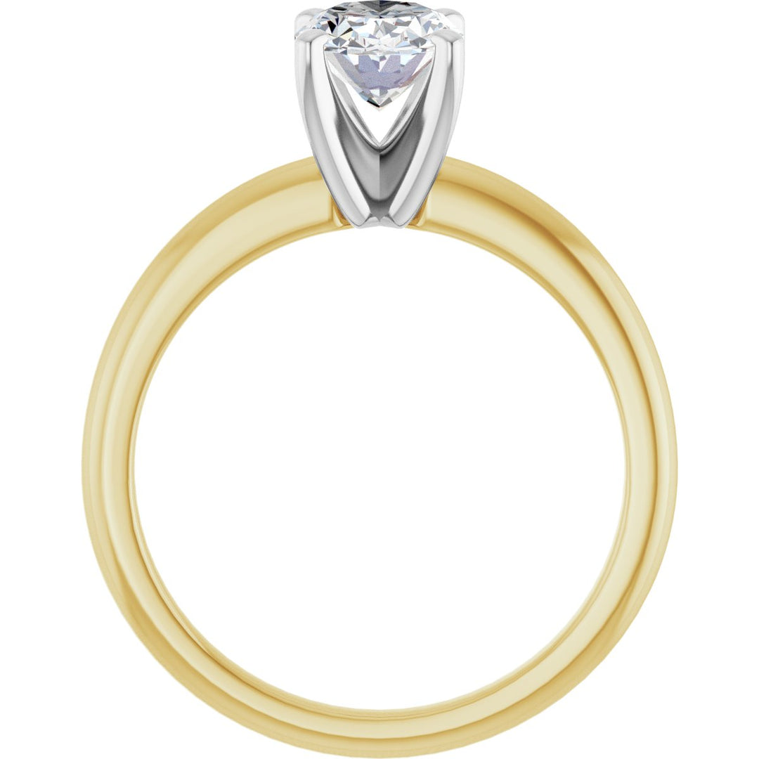 14K Gold 3/4-2 1/2 Carat Luxury Lab-Grown Diamond Engagement Ring