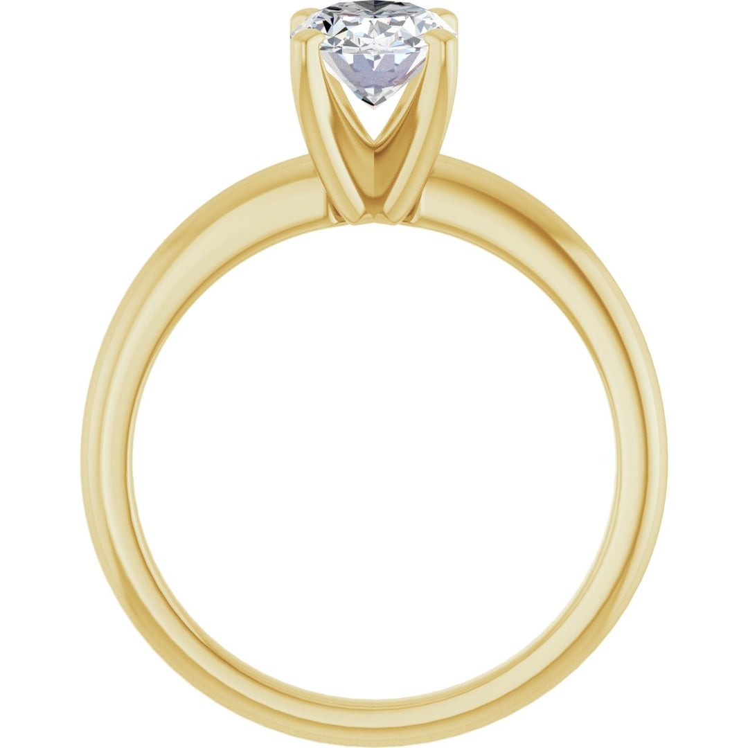 14K Gold 3/4-2 1/2 Carat Luxury Lab-Grown Diamond Engagement Ring