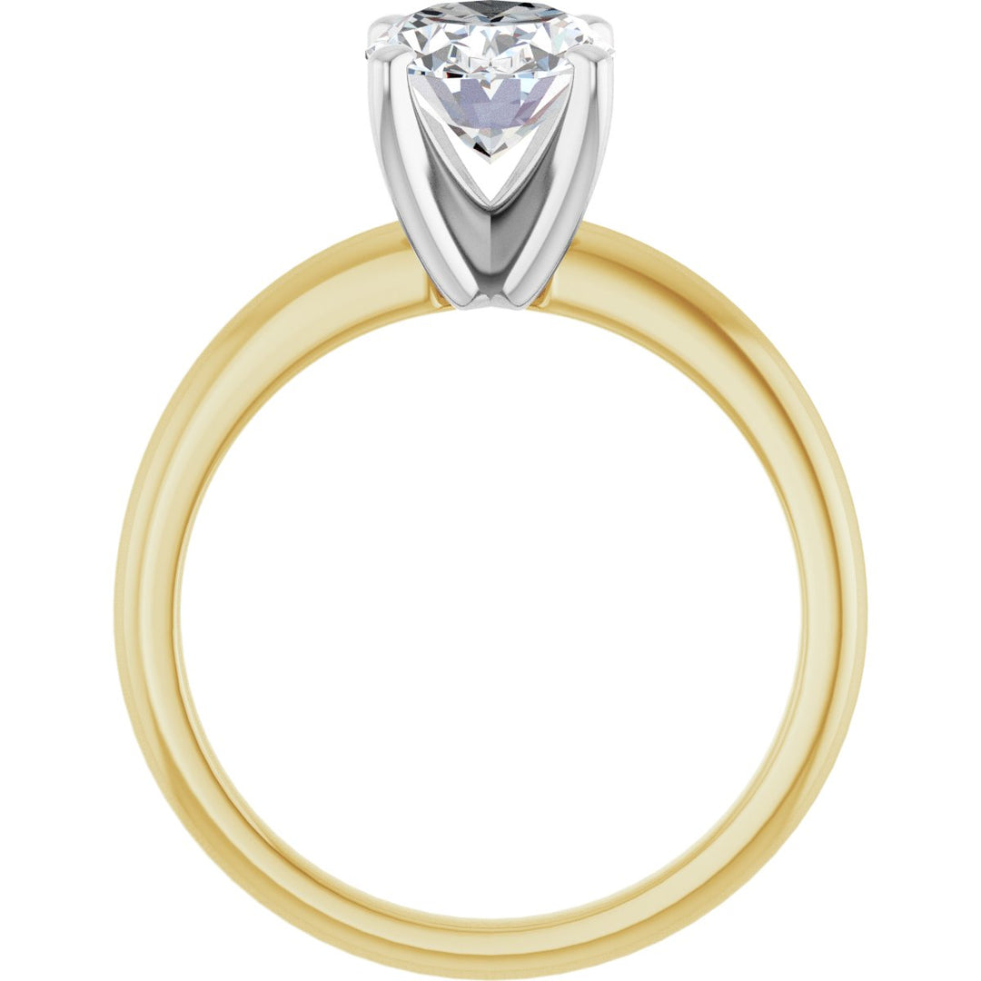14K Gold 3/4-2 1/2 Carat Luxury Lab-Grown Diamond Engagement Ring