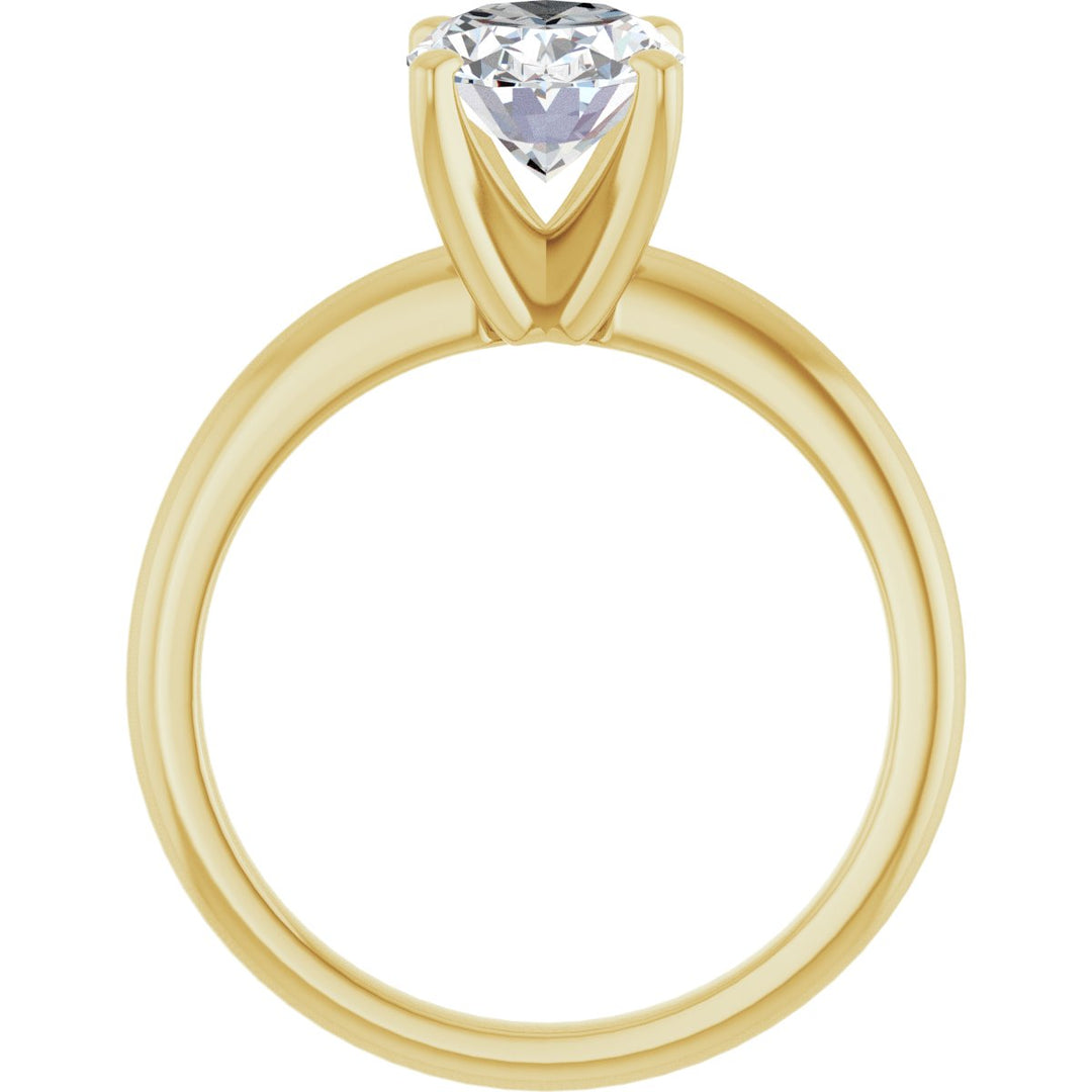 14K Gold 3/4-2 1/2 Carat Luxury Lab-Grown Diamond Engagement Ring