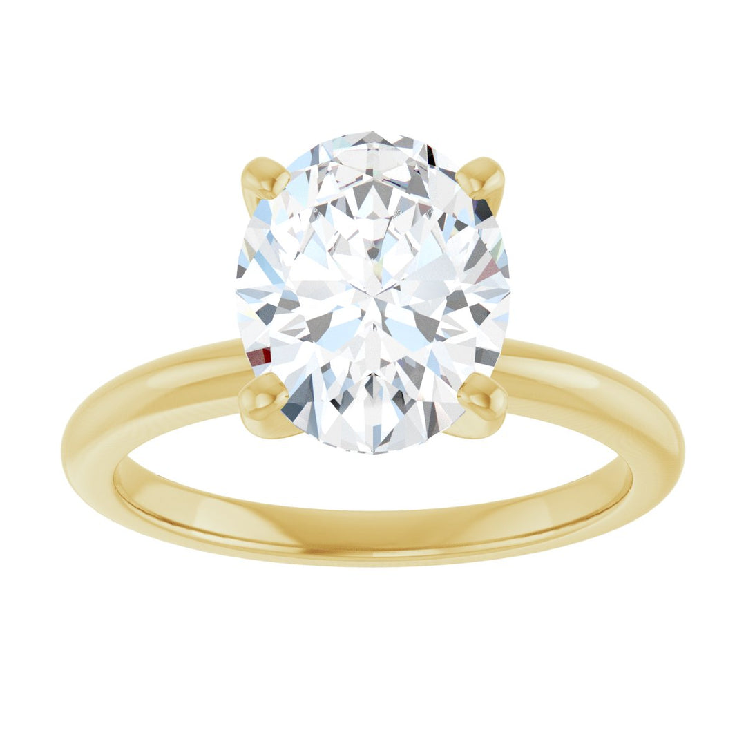 14K Gold 3/4-2 1/2 Carat Luxury Lab-Grown Diamond Engagement Ring