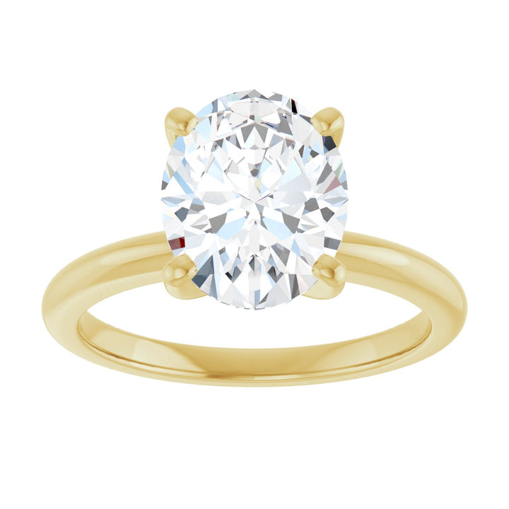 14K Gold 3/4-2 1/2 Carat Luxury Lab-Grown Diamond Engagement Ring