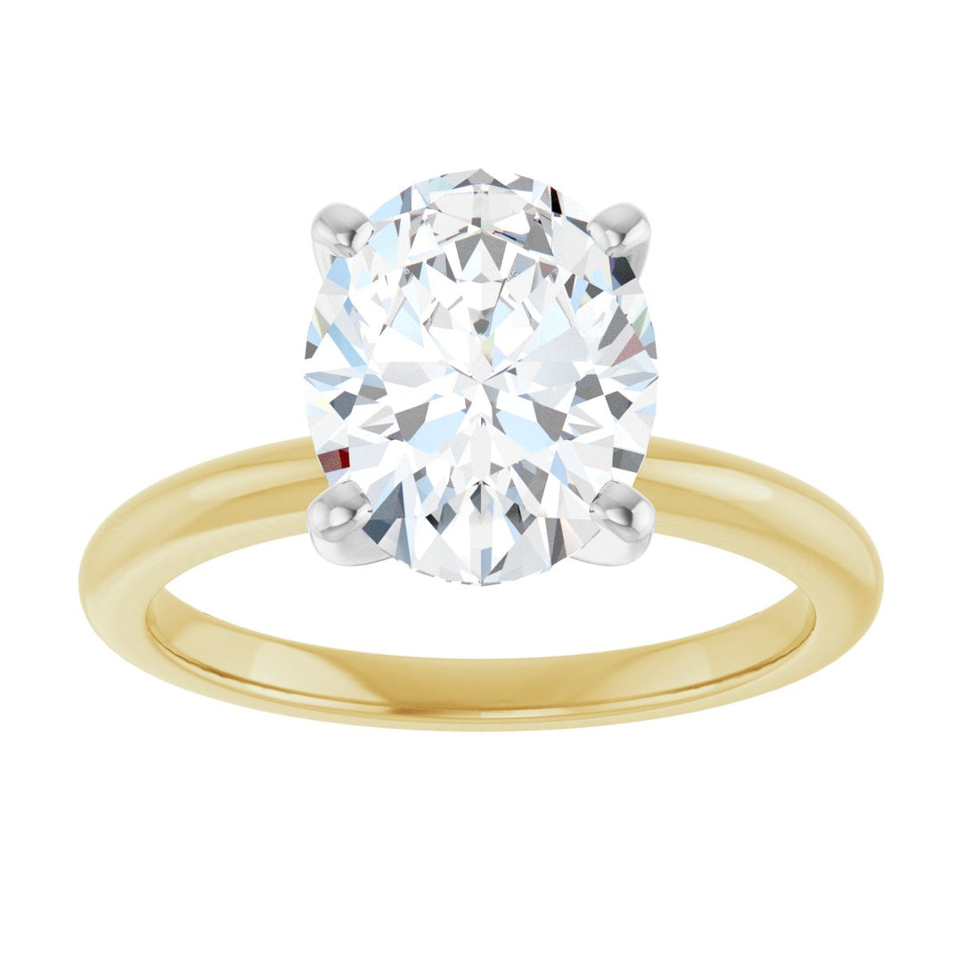 14K Gold 3/4-2 1/2 Carat Luxury Lab-Grown Diamond Engagement Ring