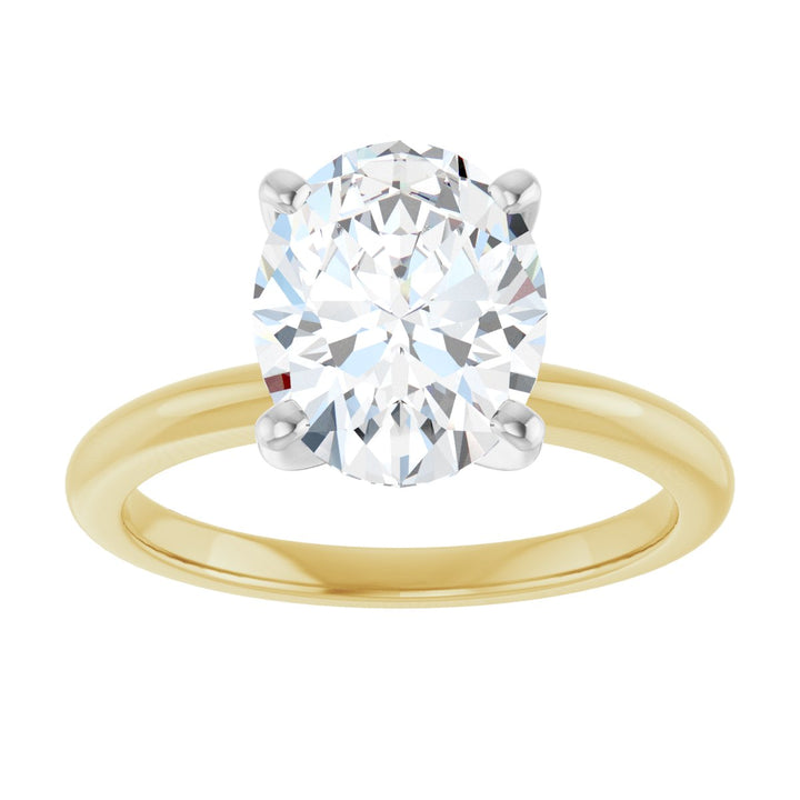 14K Gold 3/4-2 1/2 Carat Luxury Lab-Grown Diamond Engagement Ring