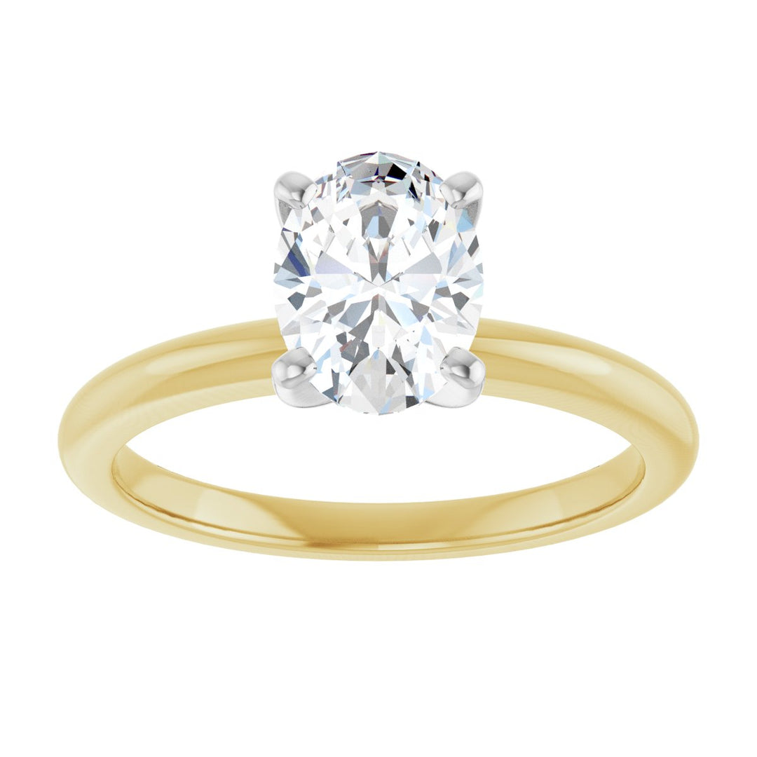 14K Gold 3/4-2 1/2 Carat Luxury Lab-Grown Diamond Engagement Ring