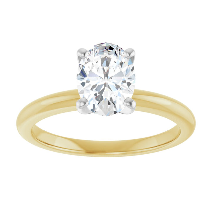 14K Gold 3/4-2 1/2 Carat Luxury Lab-Grown Diamond Engagement Ring