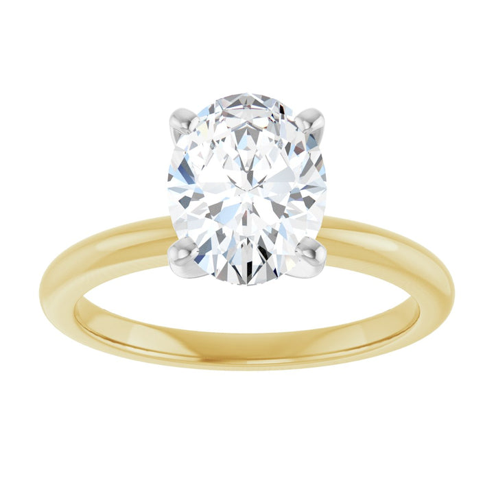 14K Gold 3/4-2 1/2 Carat Luxury Lab-Grown Diamond Engagement Ring