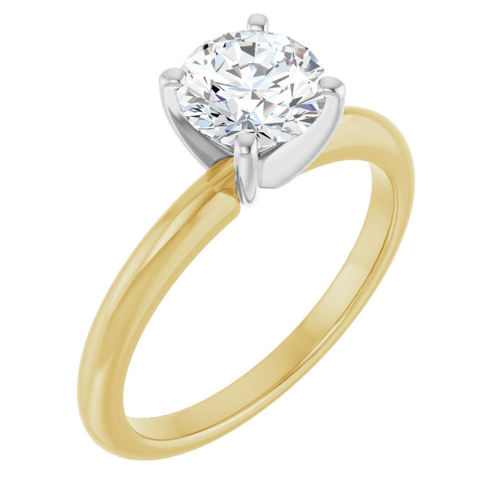 14K Gold 3/4-2 1/2 Carat Luxury Lab-Grown Diamond Engagement Ring