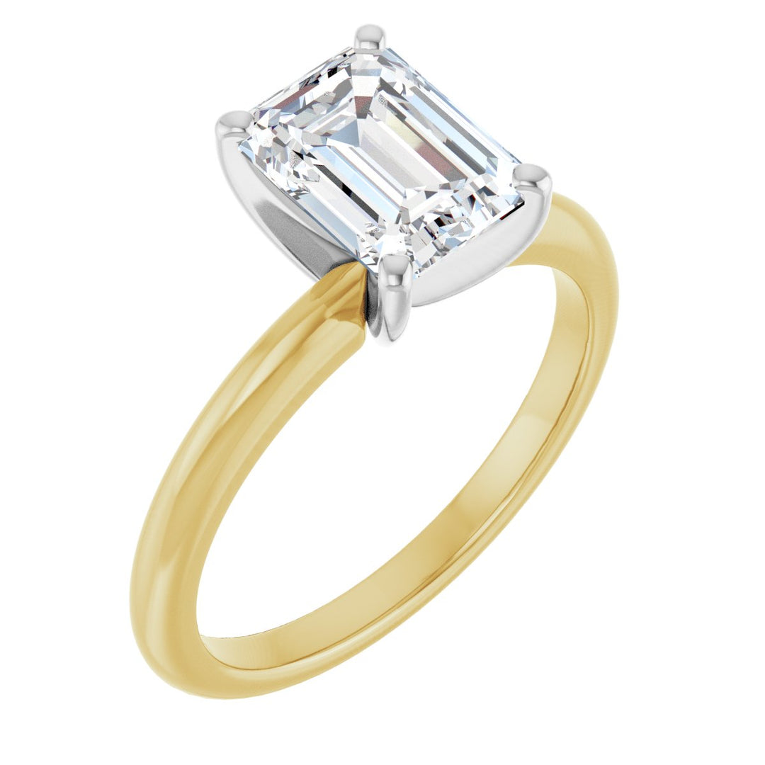 14K Gold 3/4-2 1/2 Carat Luxury Lab-Grown Diamond Engagement Ring