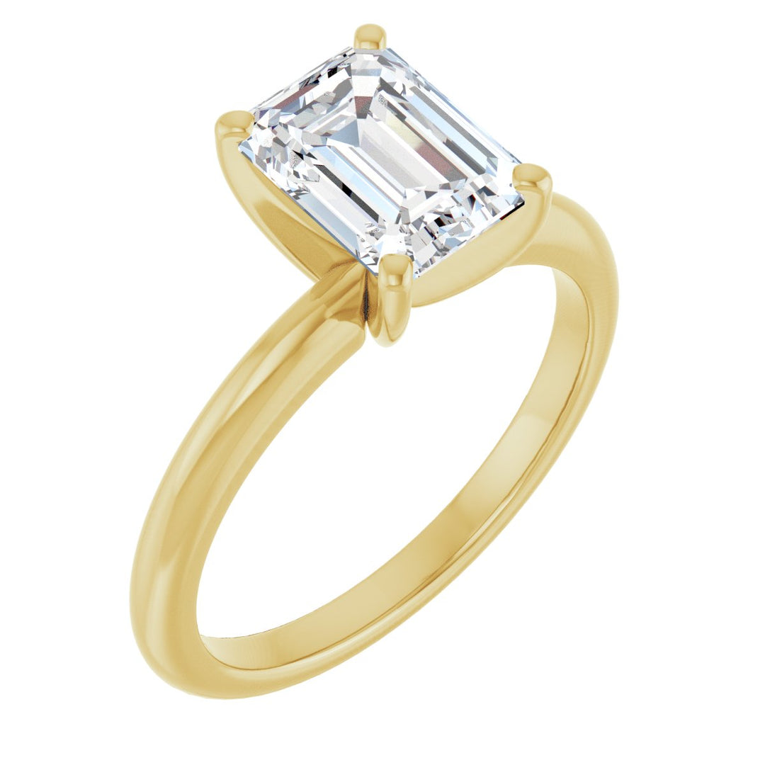 14K Gold 3/4-2 1/2 Carat Luxury Lab-Grown Diamond Engagement Ring