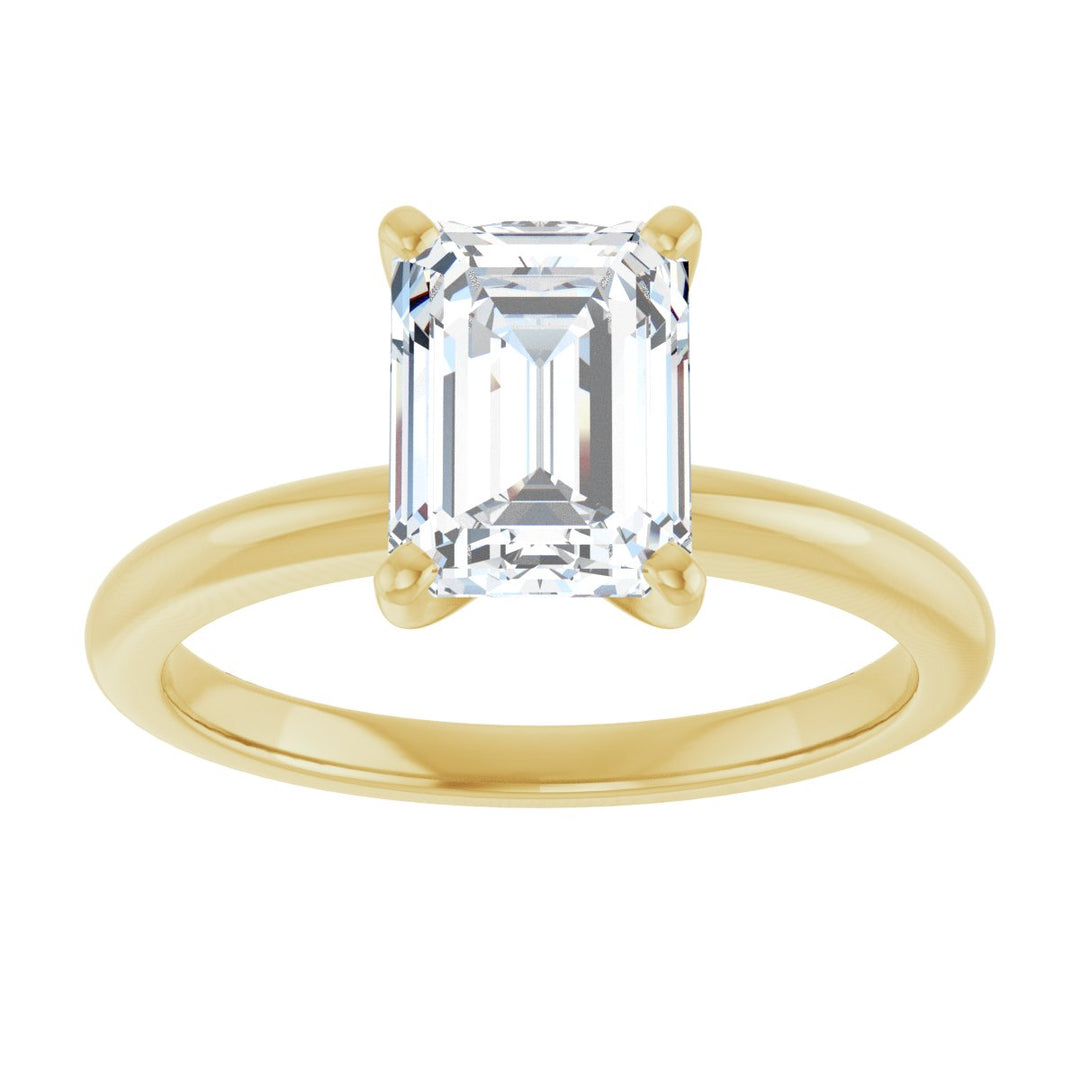 14K Gold 3/4-2 1/2 Carat Luxury Lab-Grown Diamond Engagement Ring