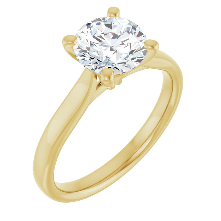 14K Gold 1 -2 1/2 Carat Luxury Lab-Grown Diamond Engagement Ring