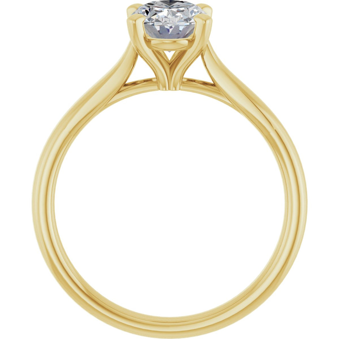 14K Gold 1 -2 1/2 Carat Luxury Lab-Grown Diamond Engagement Ring