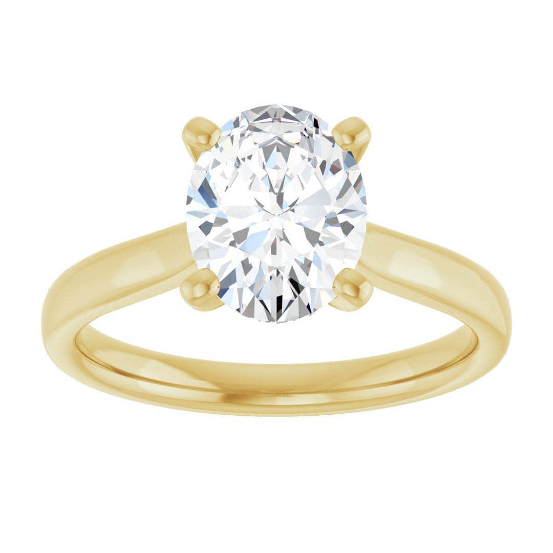 14K Gold 1 -2 1/2 Carat Luxury Lab-Grown Diamond Engagement Ring
