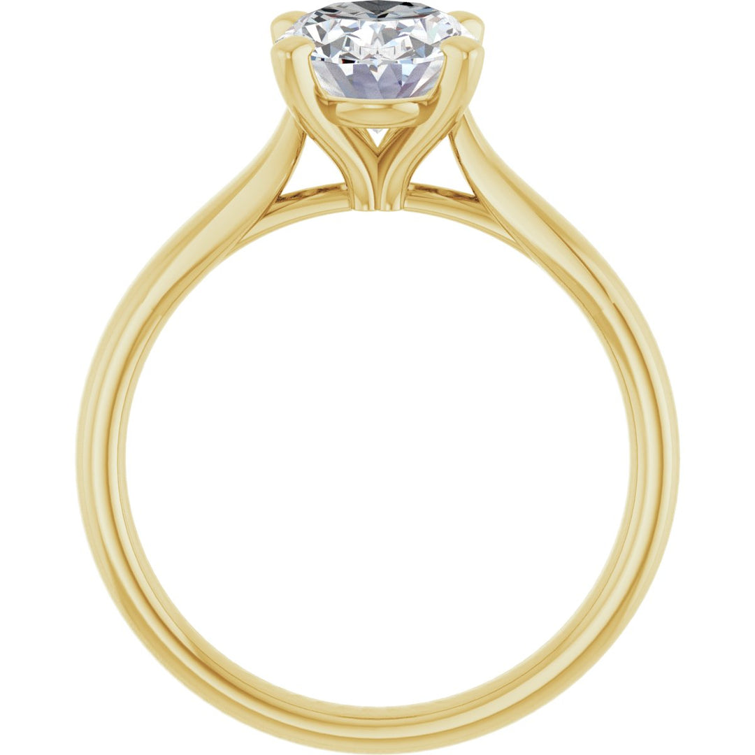 14K Gold 1 -2 1/2 Carat Luxury Lab-Grown Diamond Engagement Ring