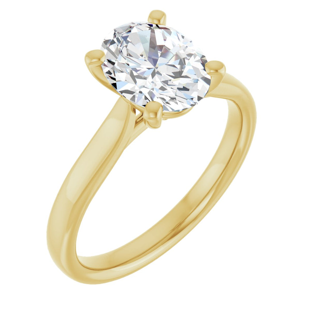 14K Gold 1 -2 1/2 Carat Luxury Lab-Grown Diamond Engagement Ring