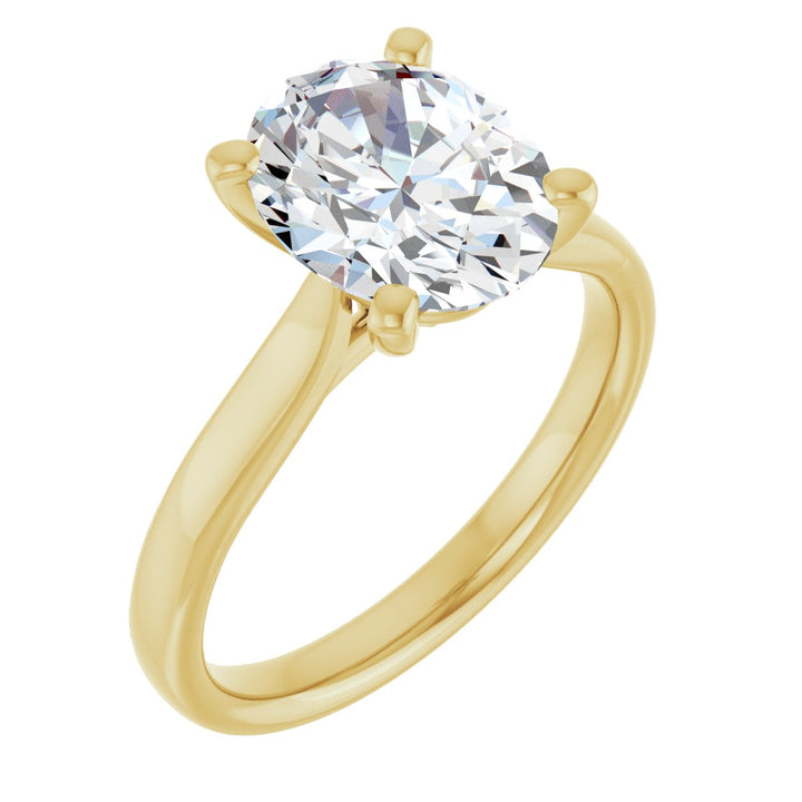14K Gold 1 -2 1/2 Carat Luxury Lab-Grown Diamond Engagement Ring
