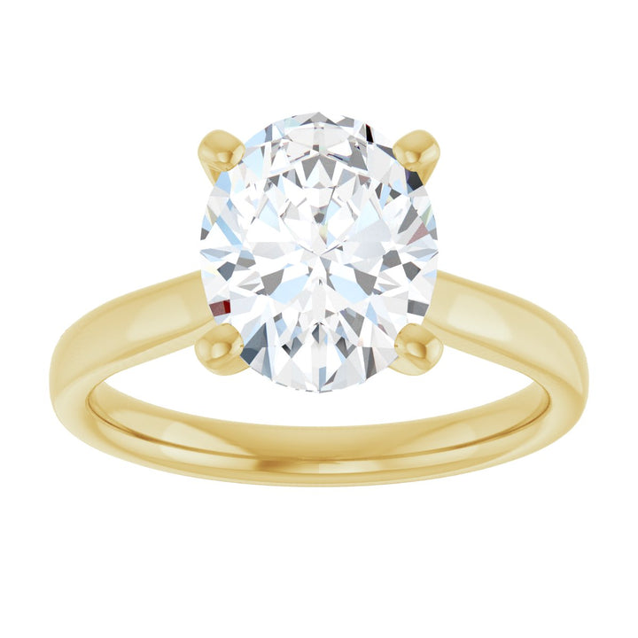 14K Gold 1 -2 1/2 Carat Luxury Lab-Grown Diamond Engagement Ring