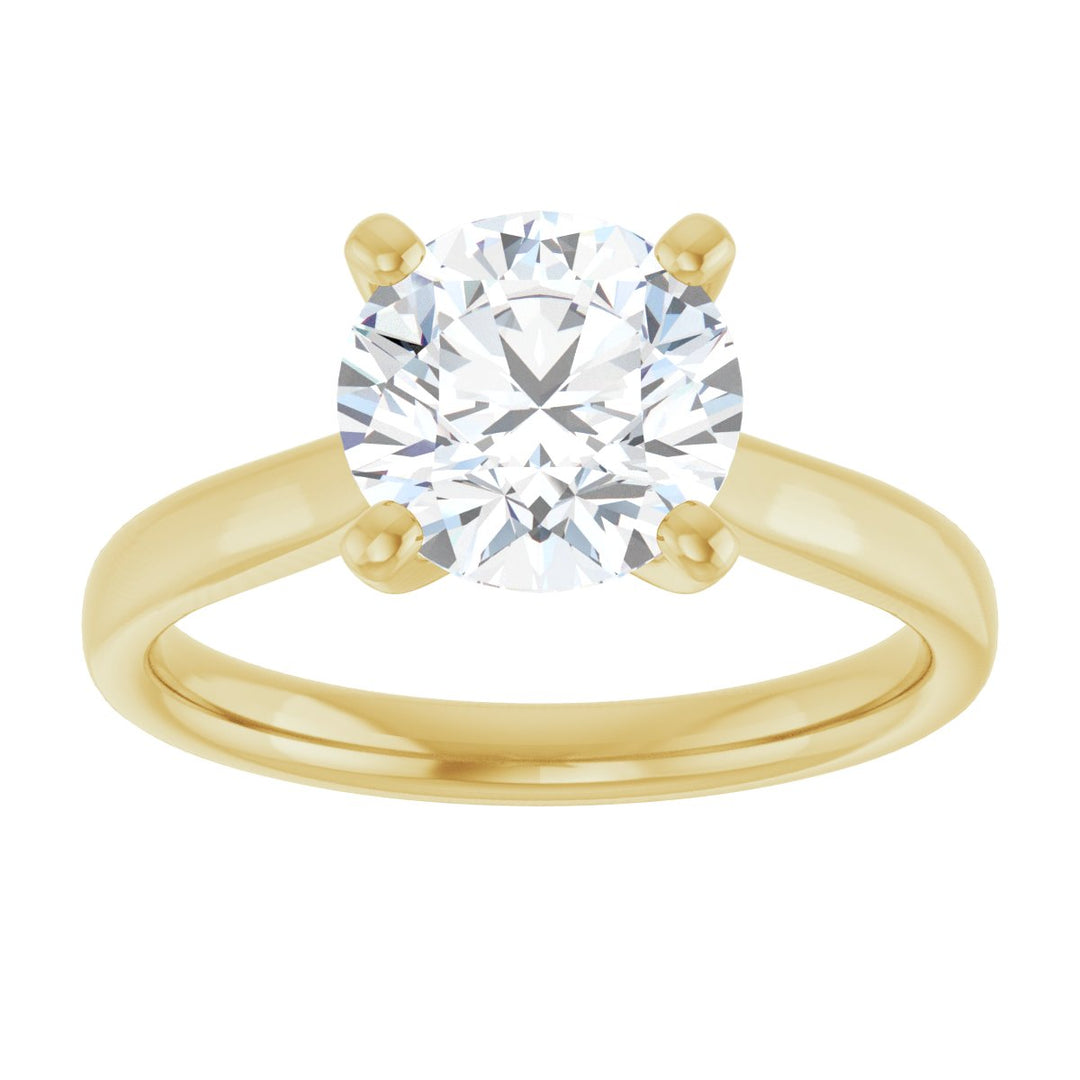 14K Gold 1 -2 1/2 Carat Luxury Lab-Grown Diamond Engagement Ring