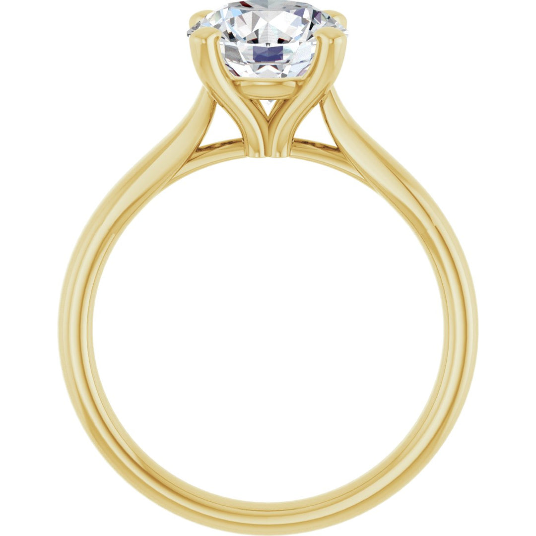 14K Gold 1 -2 1/2 Carat Luxury Lab-Grown Diamond Engagement Ring