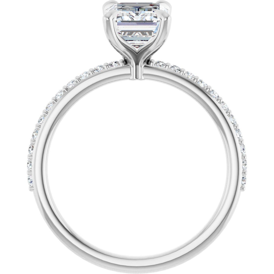 14K Gold 1 1/5-1 9/10 Carat Luxury Lab-Grown Diamond Accented Engagement Ring