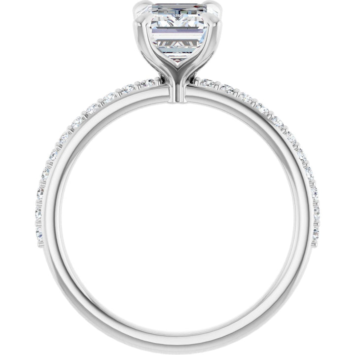 14K Gold 1 1/5-1 9/10 Carat Luxury Lab-Grown Diamond Accented Engagement Ring